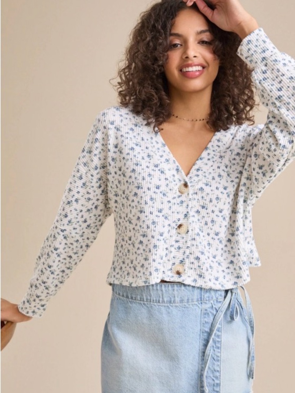Altar’d State Ryleigh Floral Cardigan size XS